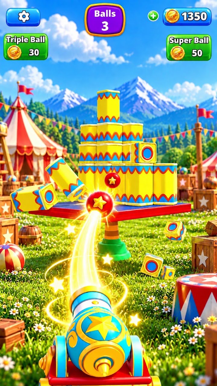 Bonkazoo: Cannonball Game screenshot