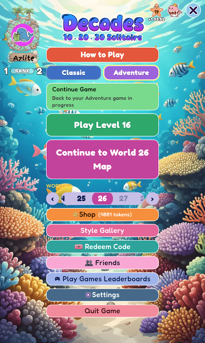 Decades: 10-20-30 Solitaire: screenshot