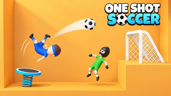 One Shot Soccer: Swipe & Score screenshot