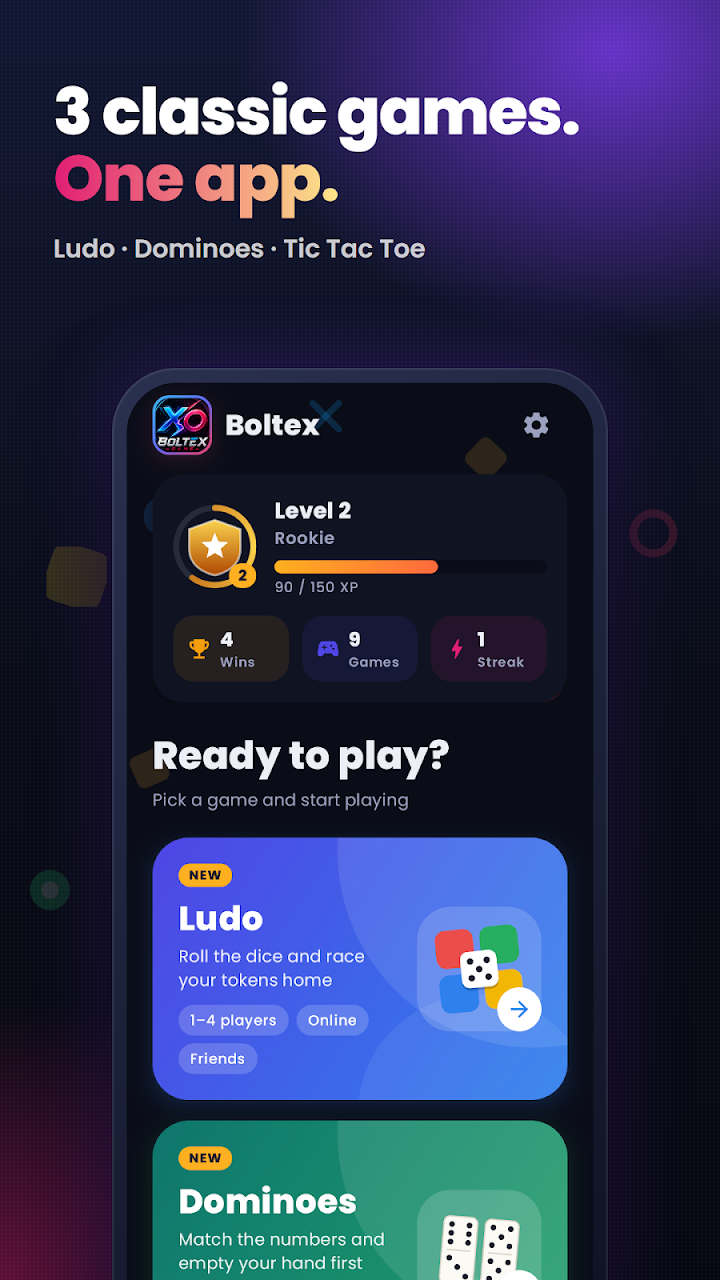 Boltex: Ludo, Dominoes & XO screenshot