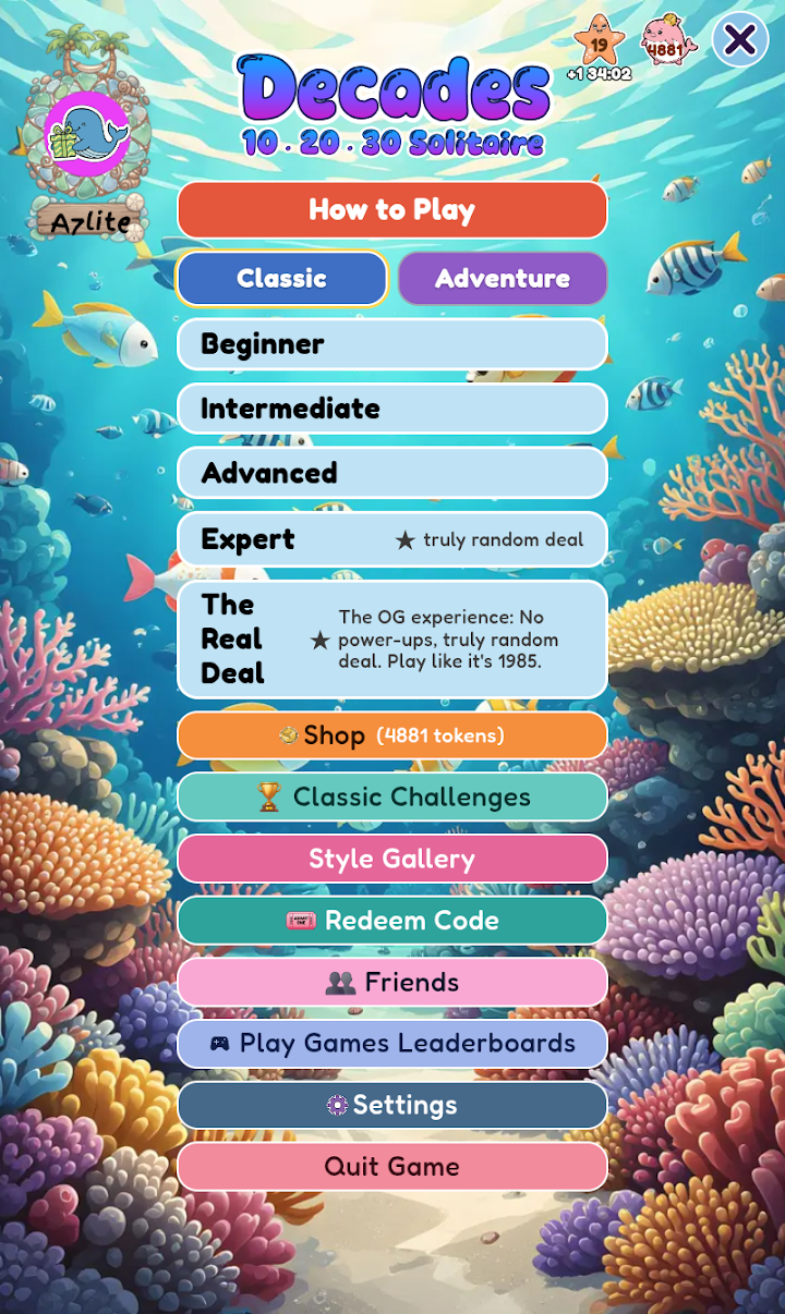 Decades: 10-20-30 Solitaire: screenshot