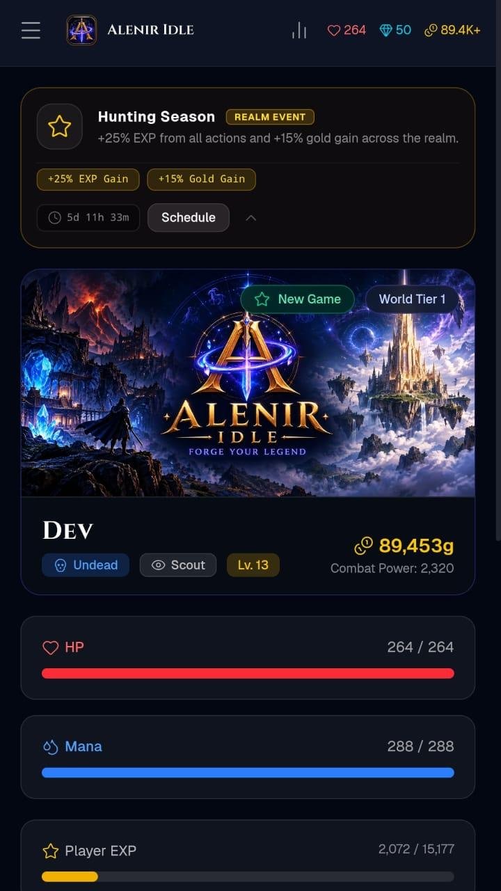 Alenir Idle screenshot