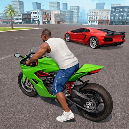 Bike Driving Gangster Game 3D icon