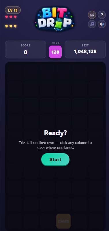 Bit Drop: Puzzle Game screenshot