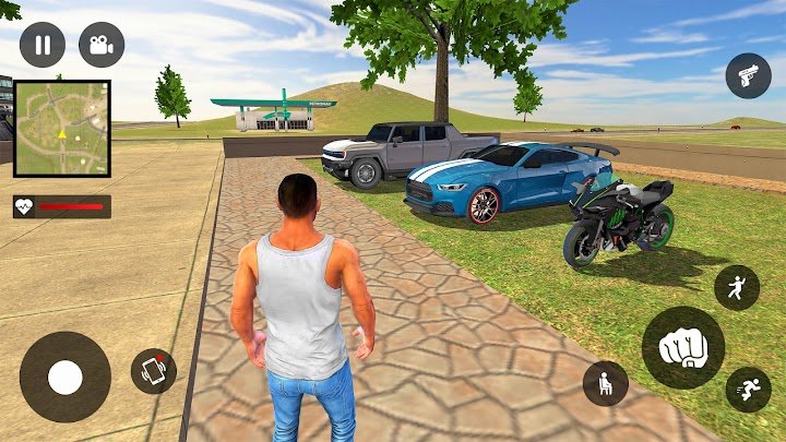 Bike Driving Gangster Game 3D screenshot